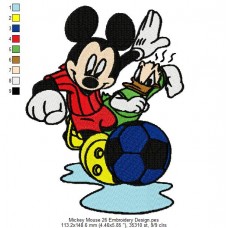 Mickey Mouse 26 Embroidery Design
